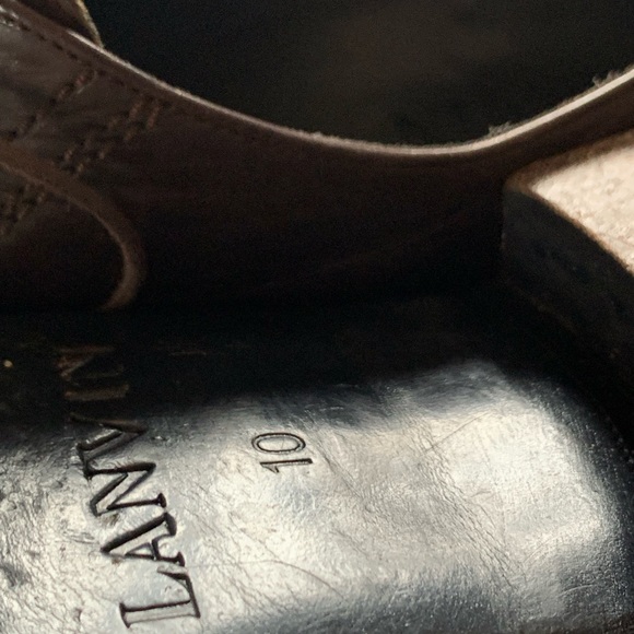LANVIN Designer Dress Shoes Size 10 - Picture 4 of 5
